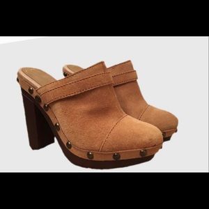 Jessica Simpson caral clogs suede upper sz 7